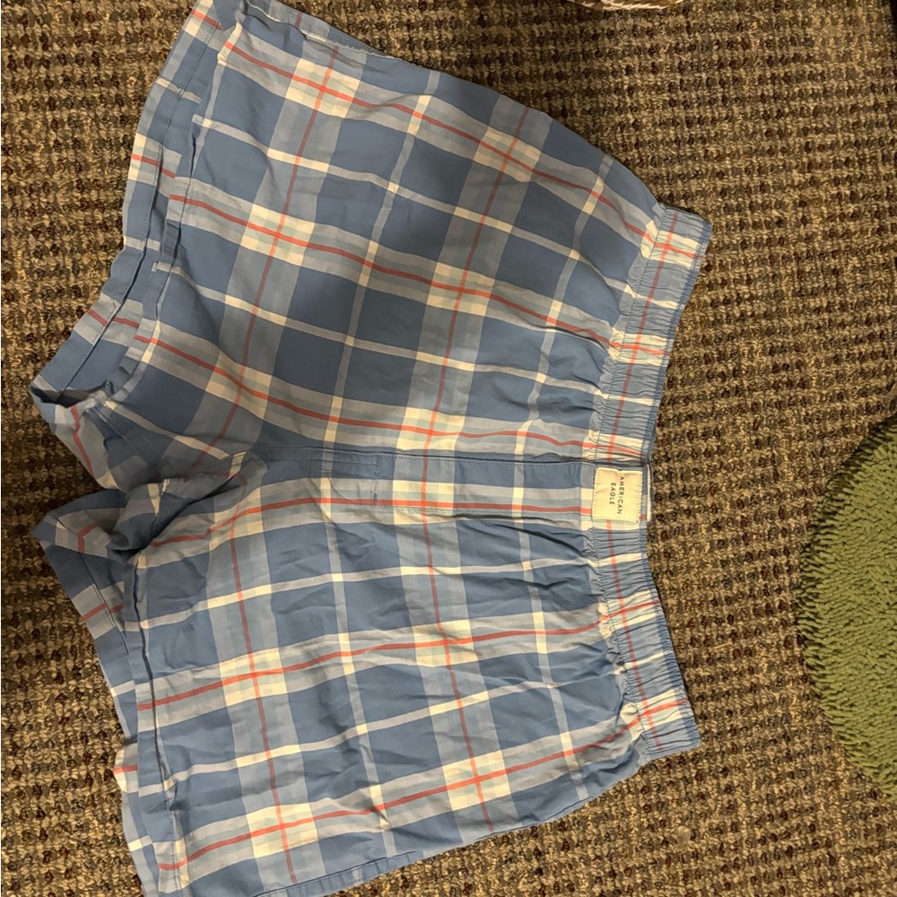 Blue Plaid Women's Shorts